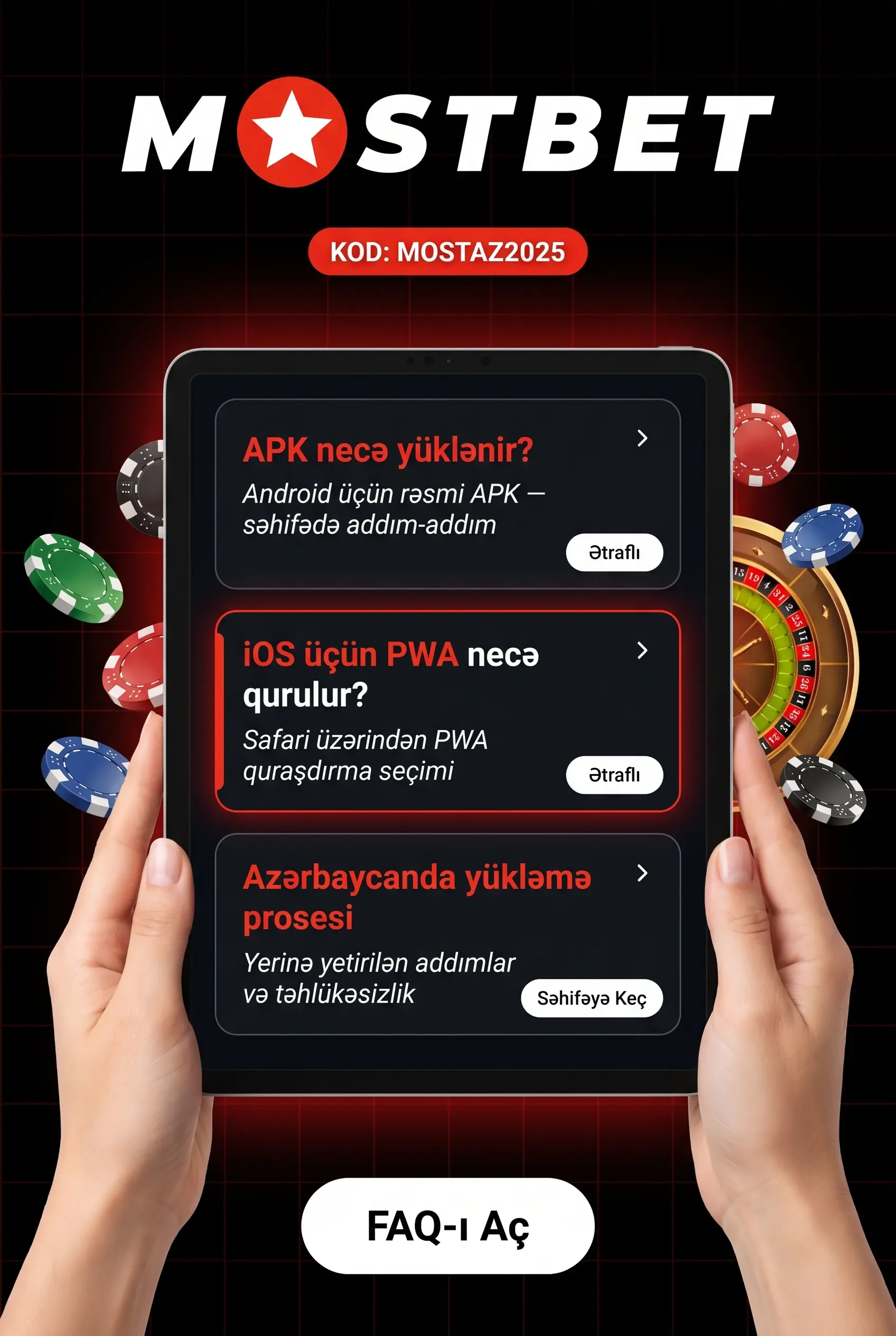 Mostbet yüklə tez-tez verilən suallar
