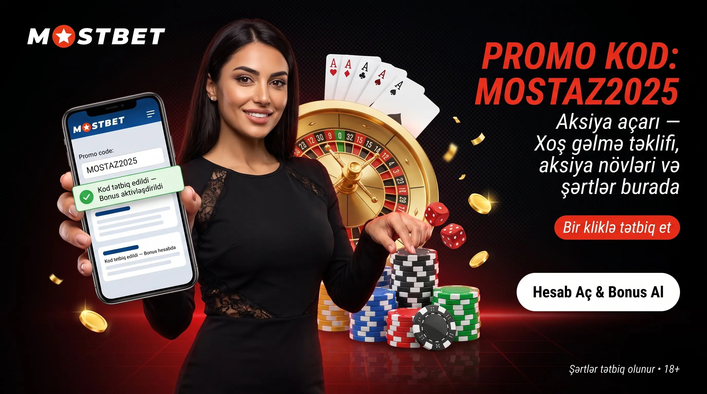 Mostbet promo kod MOSTAZ2025 bonus və aktivləşdirmə