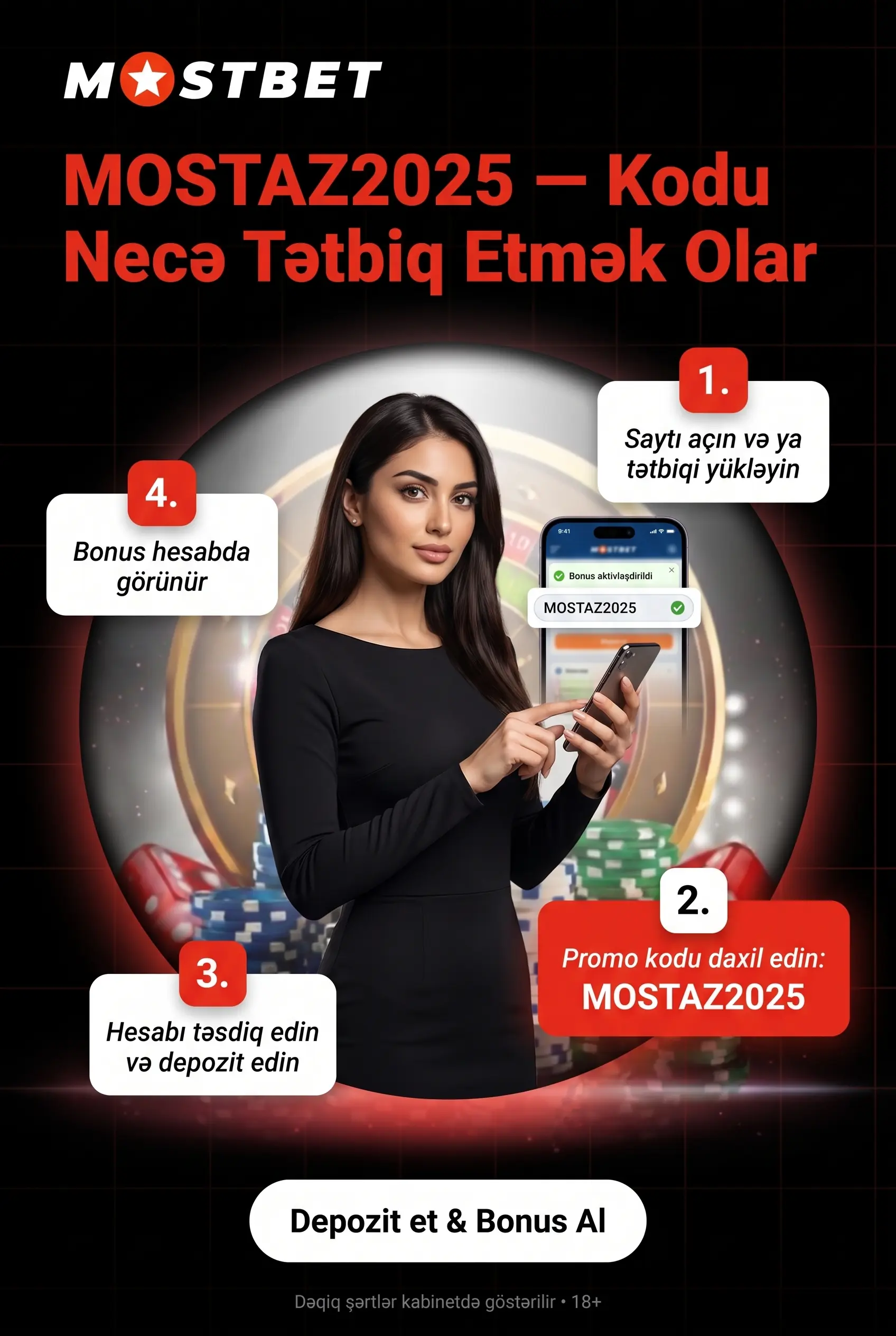 Mostbet promo koddan necə istifadə MOSTAZ2025