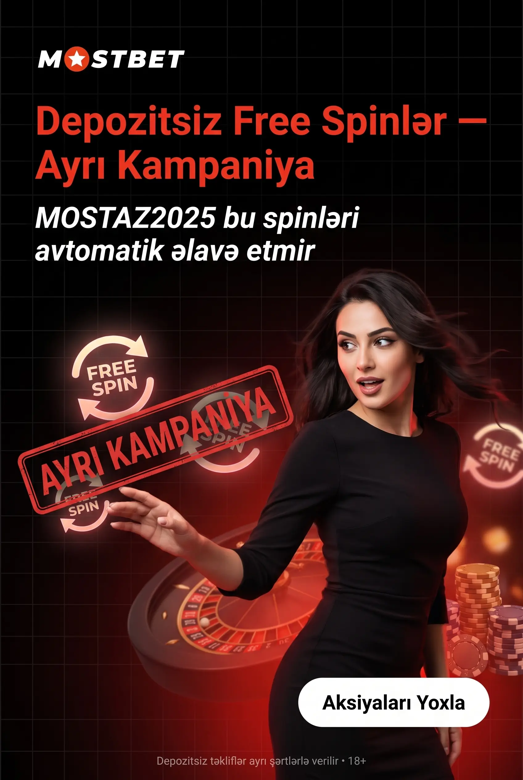 Depozitsiz fri spin təklifləri welcome-dan ayrı